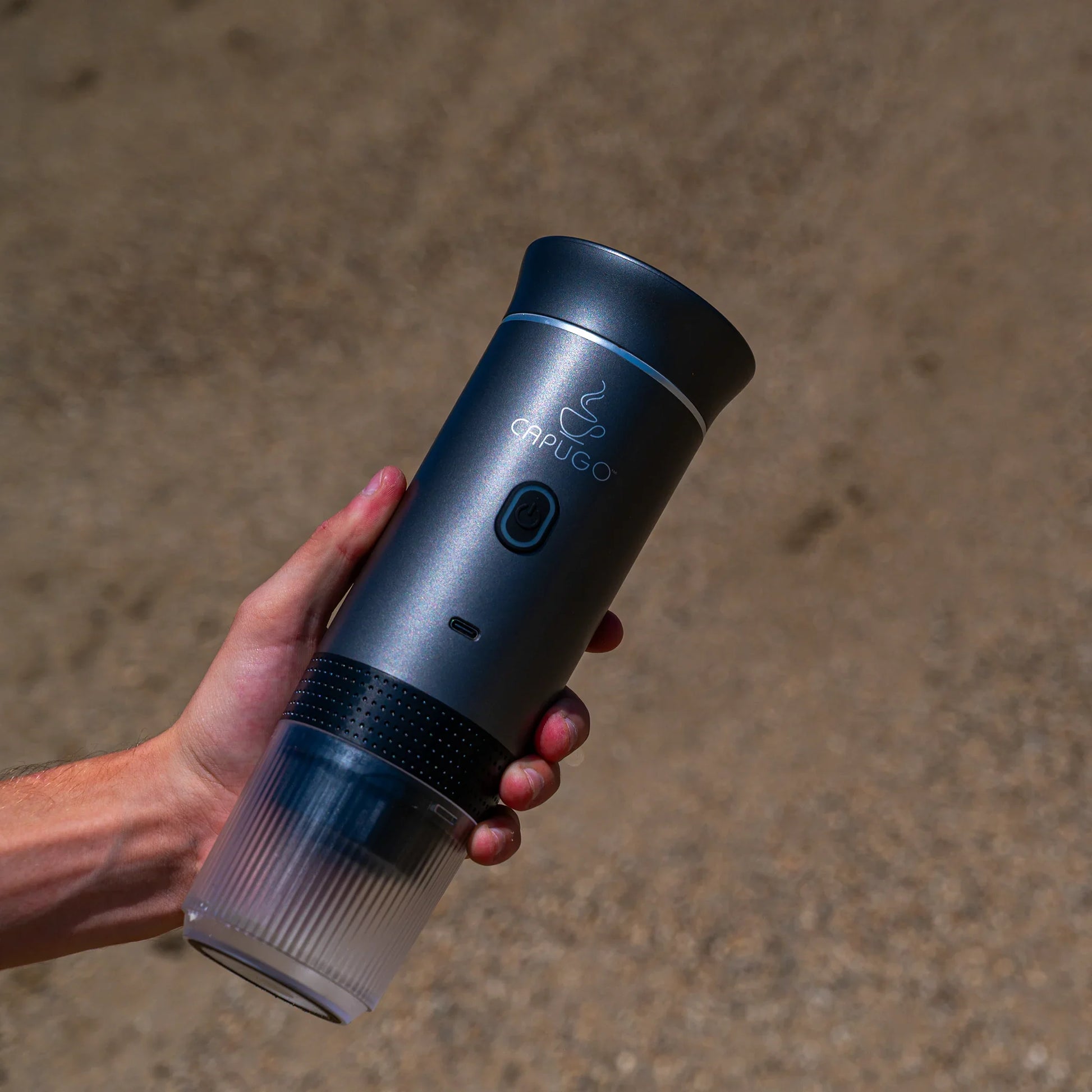 Portable Coffee Machine Capugo Handheld in Desert
