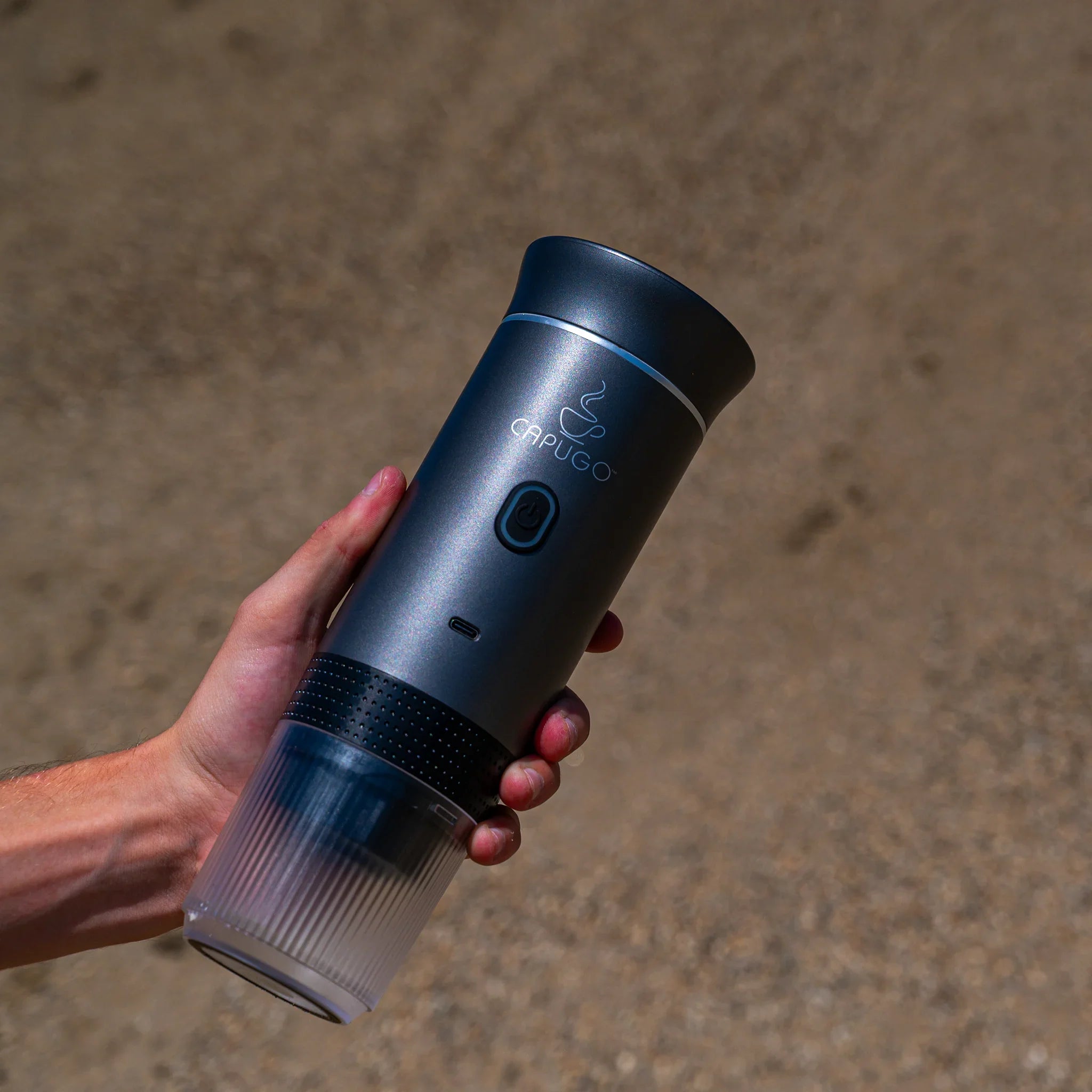 Portable Coffee Machine Capugo Handheld in Desert